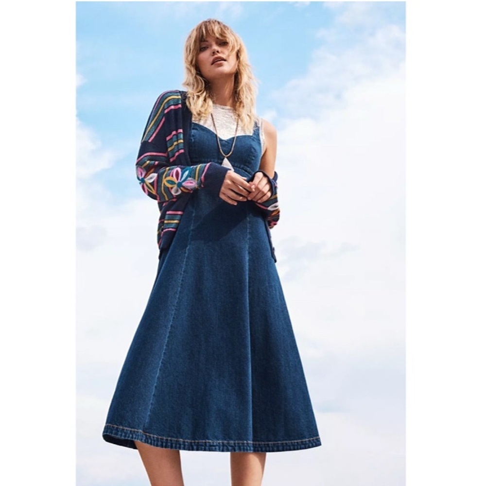 ANTHROPOLOGIE MOTH Felted Posy Cardigan Size L - Picture 5 of 12
